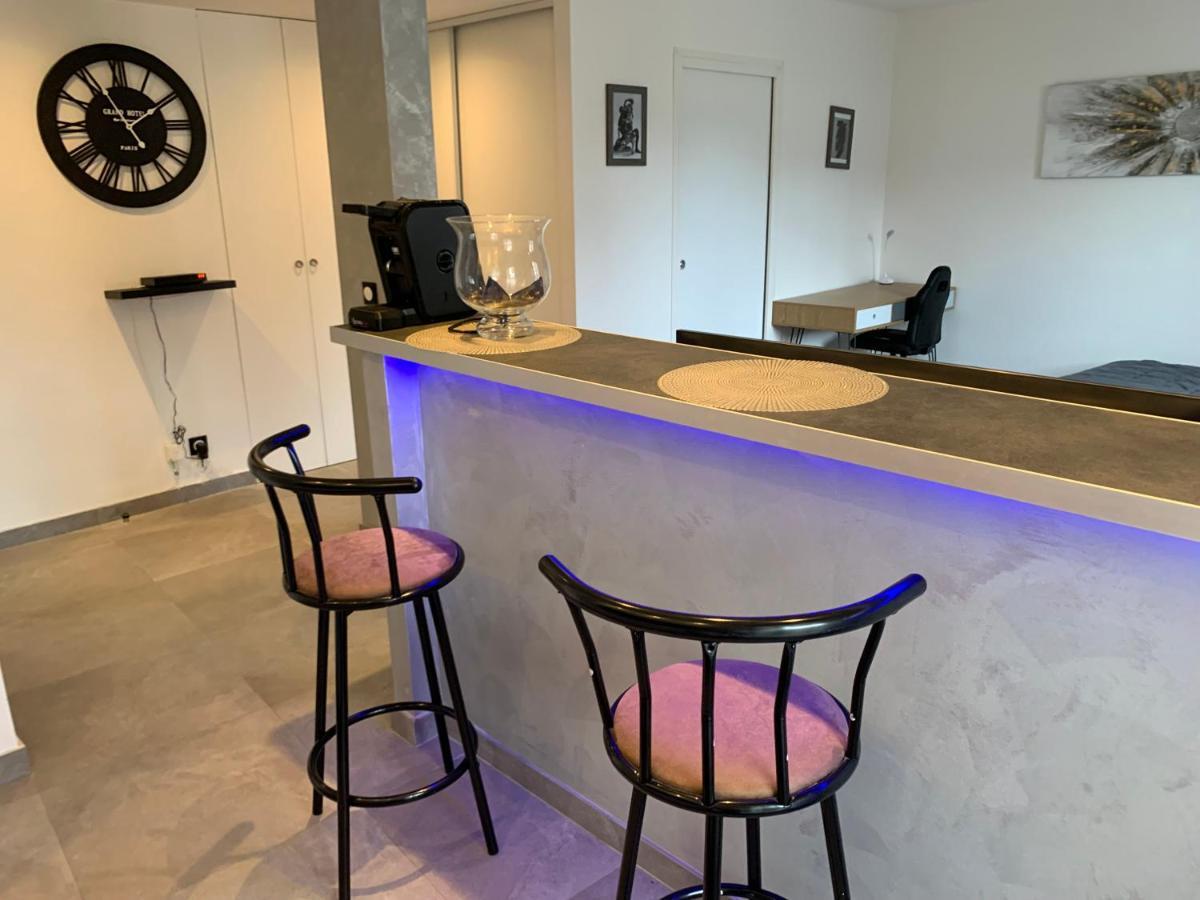 Grand Studio Tres Agreable Avec Bar, Cuisine Et Terrasse Кань-сюр-Мер Экстерьер фото