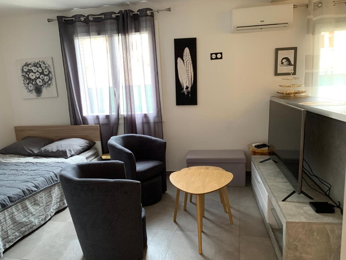 Grand Studio Tres Agreable Avec Bar, Cuisine Et Terrasse Кань-сюр-Мер Экстерьер фото