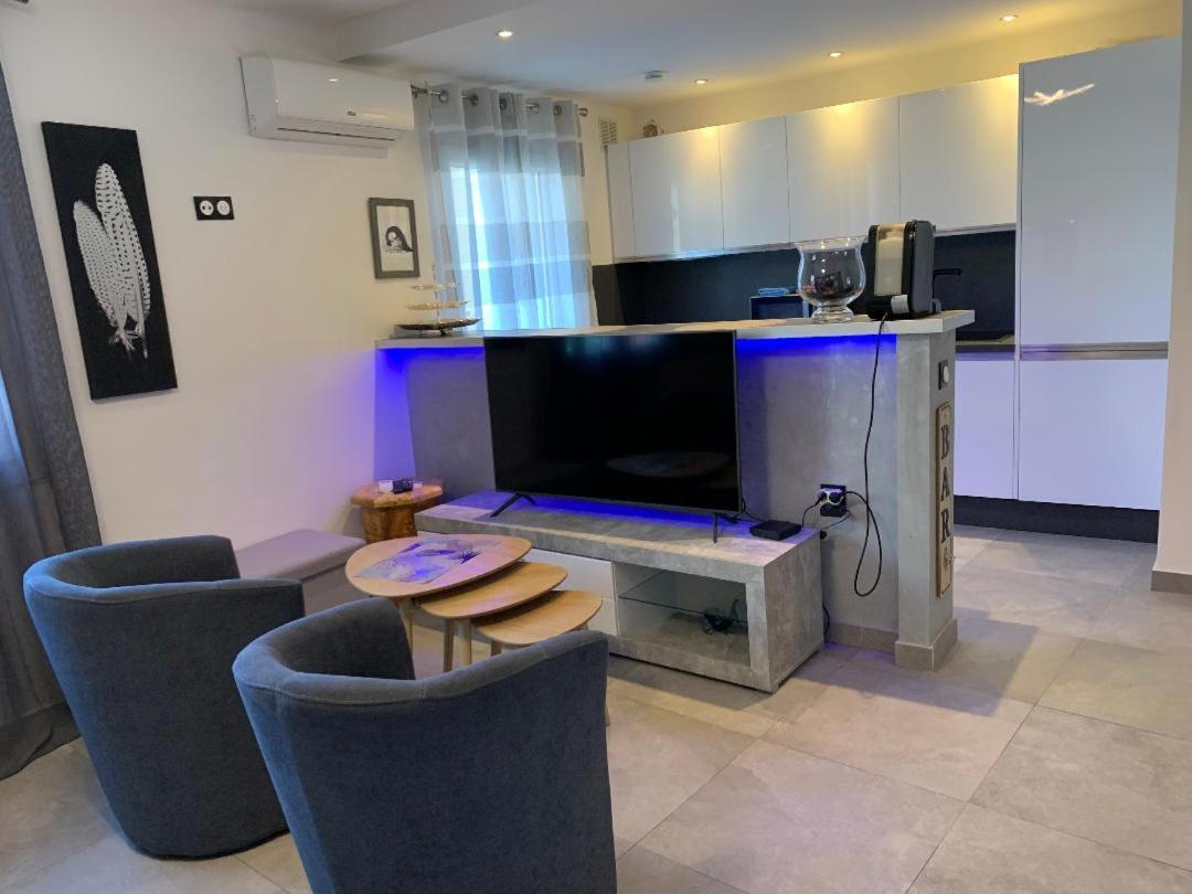 Grand Studio Tres Agreable Avec Bar, Cuisine Et Terrasse Кань-сюр-Мер Экстерьер фото